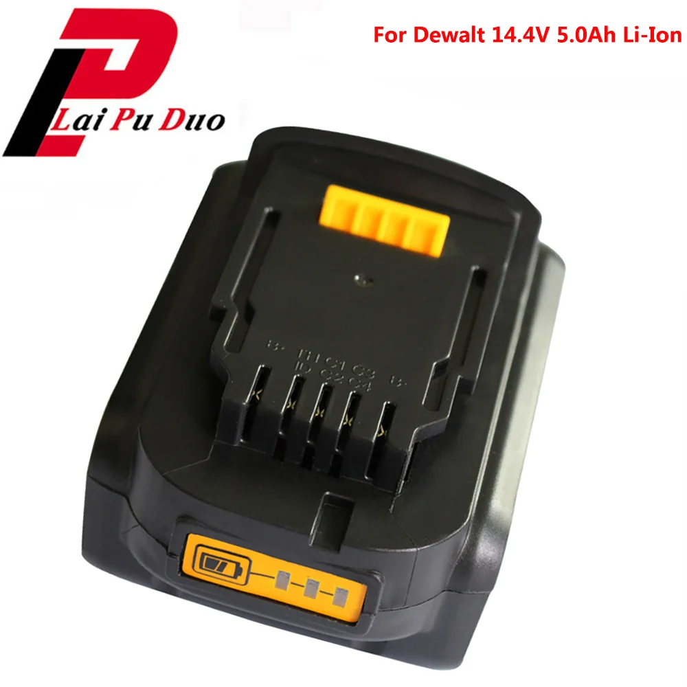 Литий-ионный аккумулятор для Dewalt 14 4 В 5000 мАч Сменный электроинструмента: DCB140 XR