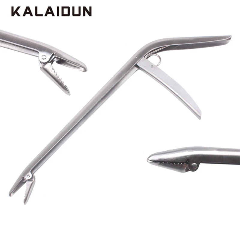 

KALAIDUN Stainless Steel Pliers Fish Grip Lip Trigger Lock Gripper Clip Clamp Grabber Fish Plier Grab Fishing Tackle Hand Tool