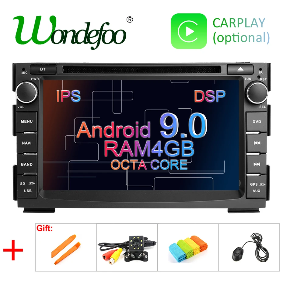 

7" DSP IPS 4G RAM 64G ROM Android 9.0 Car DVD PLAYER For Kia Ceed GPS stereo multimedia navigation RADIO RECEIVER tape recorder