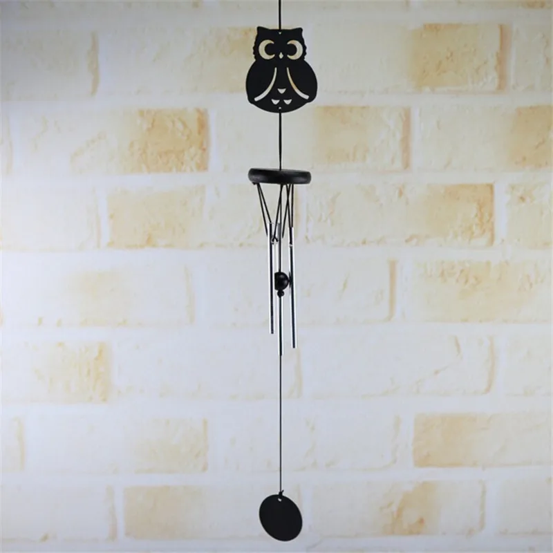Креативные винтажные пустотелые колокольчики с изображением Луны, совы, бабочки, солнца, ветряные колокольчики, бытовые настенные аксессуары для дверного звонка