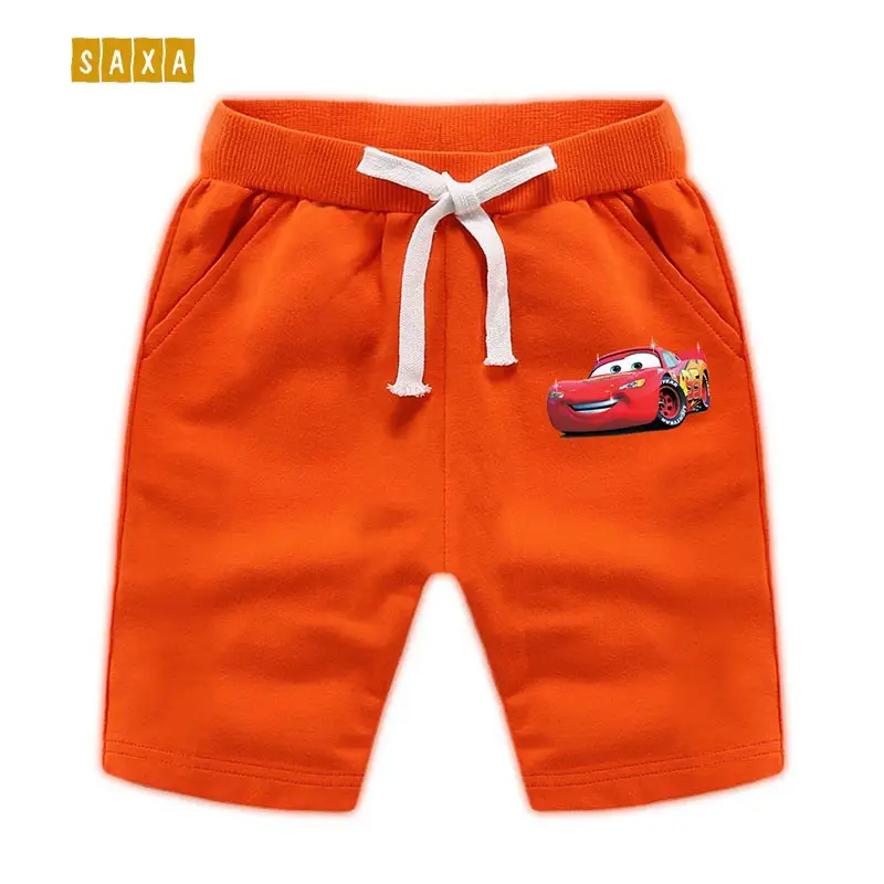 

Children's shorts 2019 summer cotton and linen fashion cartoon pattern boy shorts elastic band children's beach pants 1-8 years