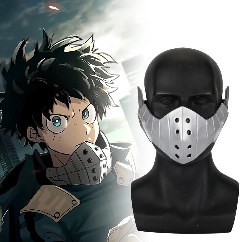 Anime My Hero Academia izuku midoriya Cosplay Mask PVC Boku no Hero Academia EVA midoriya izuku Masks Prop Anime Fans Gift (1)