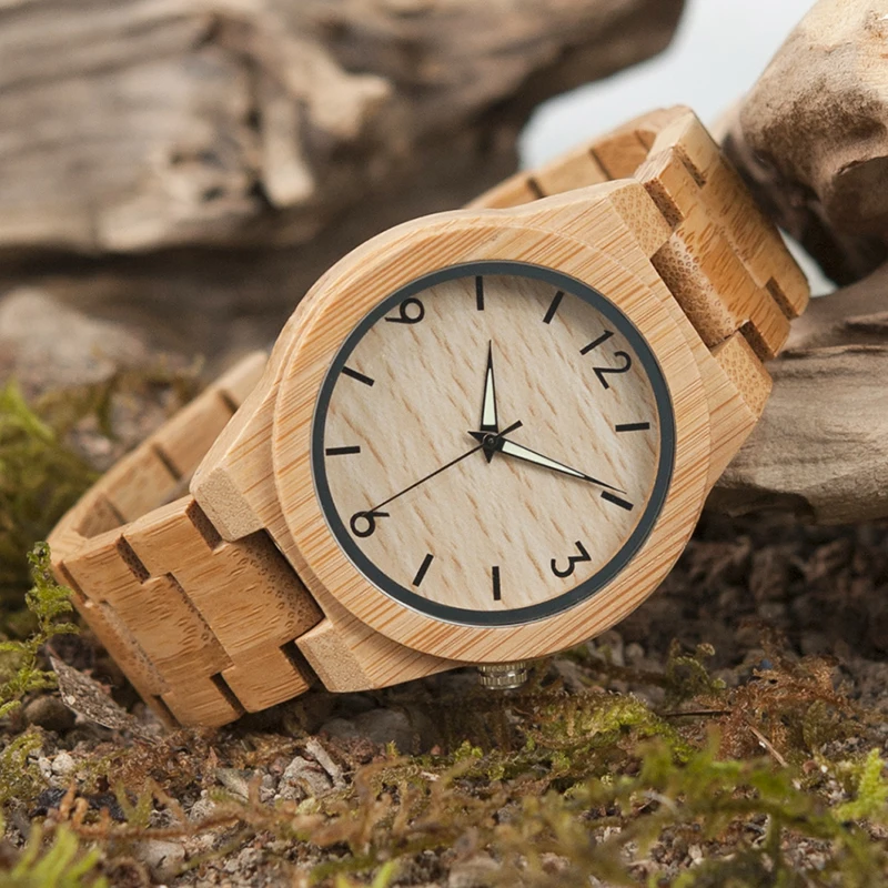 Relogio Masculino Bobo Bird Wood Watch Men Top Brand Luxury Wooden