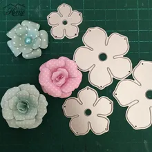 4 pcs Flores De Metal DIY Scrapbooking Embossing Morre Scrapbooking Cortes de Morrer De Corte De Metal Decorativo Flor Stencil Artesanal Morre(China (Mainland))