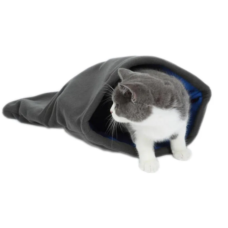 Soft Cozy Warm Cat Sleep Bag Cat Sleeping Bed Mats Cat House Fake Suede Fabric High Quality Pet