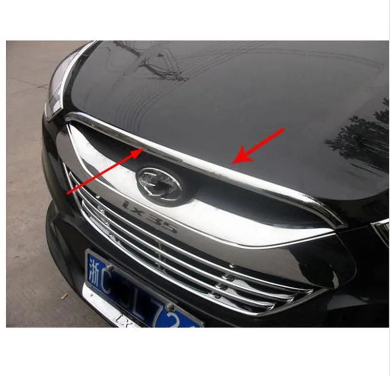 

ABS Chrome Front Grille Around Trim Racing Grills Trim For 2010-2012 Hyundai ix35