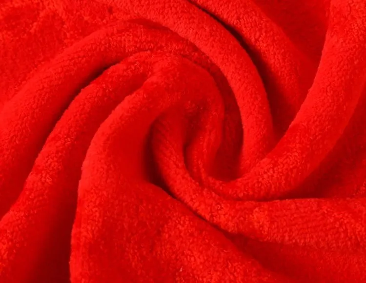 Свадебные принадлежности 50% хлопок+ 50% бамбуковое волокно 34X76 см 130 г красный быстросохнущее банное волосы супервпитывающее полотенце для свадьбы A00137