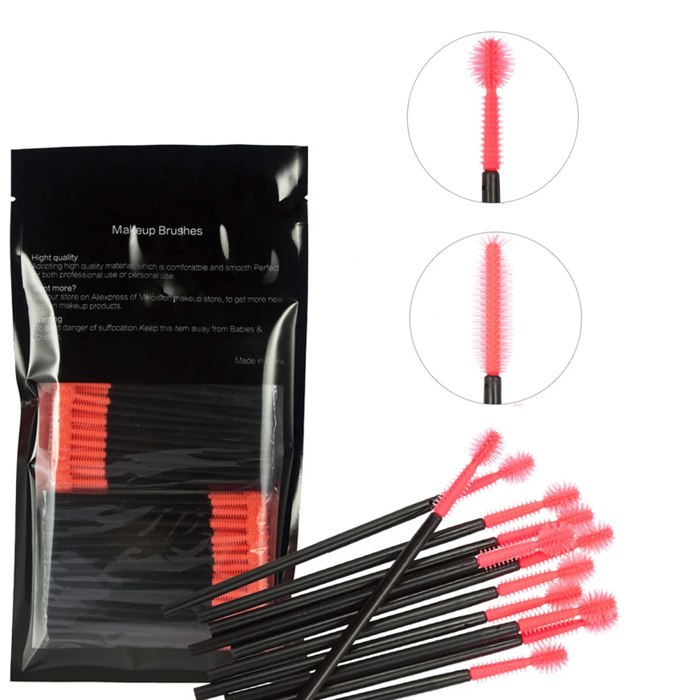 

100/Pcs 2 Style Pro Makeup Brushes Disposable Eyelash Brush Mascara Wand Applicator Eye Lash Cosmetic Brushes Makeup Tool