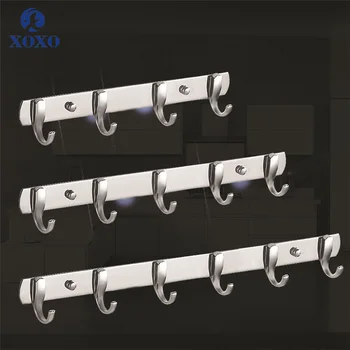 

XOXO Robe hook Bathroom Accessories Stainless Steel 304 Wallmount Zircalloy Towel Holder hook Restroom Tower Hooks 573-577