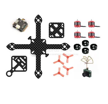 

DIY 90 FPV brushless indoor mini drone frame kit PNP 90mm pure carbon frame D1104 7500KV motor Super_F3 flytower 16mm x 16mm