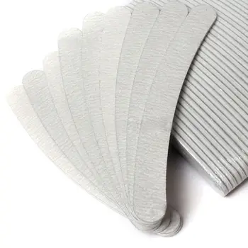 

30pcs 50pcs Grey Nail Files Sanding 100/180 Curve Banana for Nail Art Tips Manicure Tool Pedicure Set