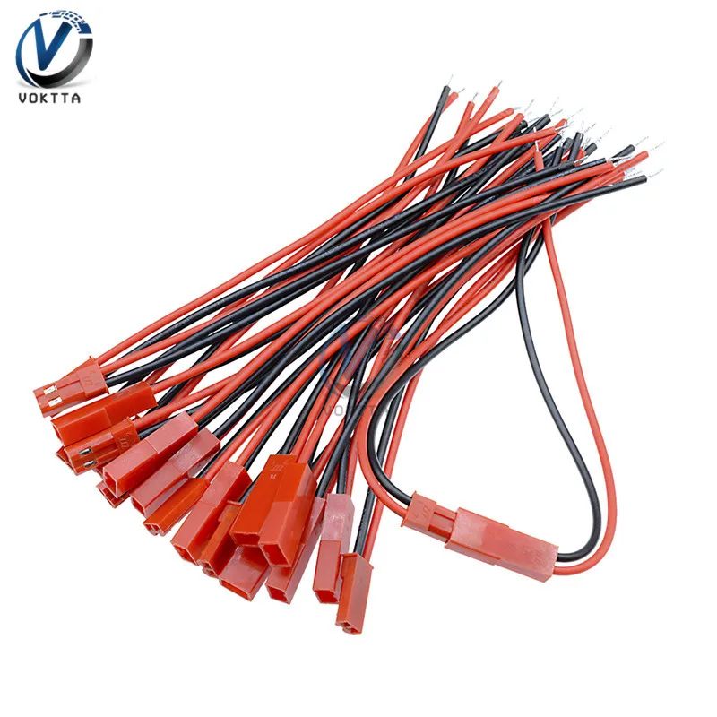 

10Pairs 100mm 10cm Male Female Connector JST Plug Cable For RC BEC Battery Helicopter DIY FPV Drone Quadcopter