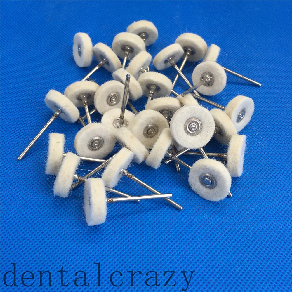 

Best 30pcs /bag Dental Lab Wool Polishing Buffing Wheels Brushes Burs For Rotary Tools Dentist tool