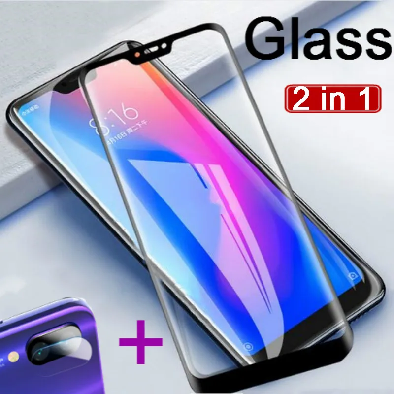 

2 in 1 Camera Tempered Glass For Xiaomi Mi 9T 5X A1 Redmi K20 Note 7 Pro 4X 5plus screen Protector For Redmi 7A protective Film
