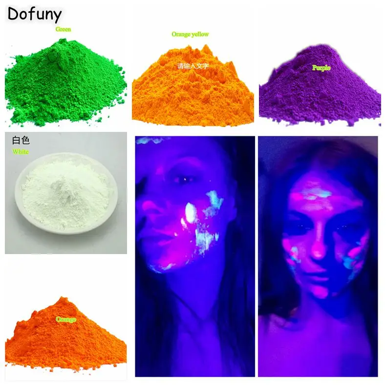 Shiny under UV Light Nail Glitter Neon Powder Fluorescence Pigment Phosphor Powder Fluorescent
