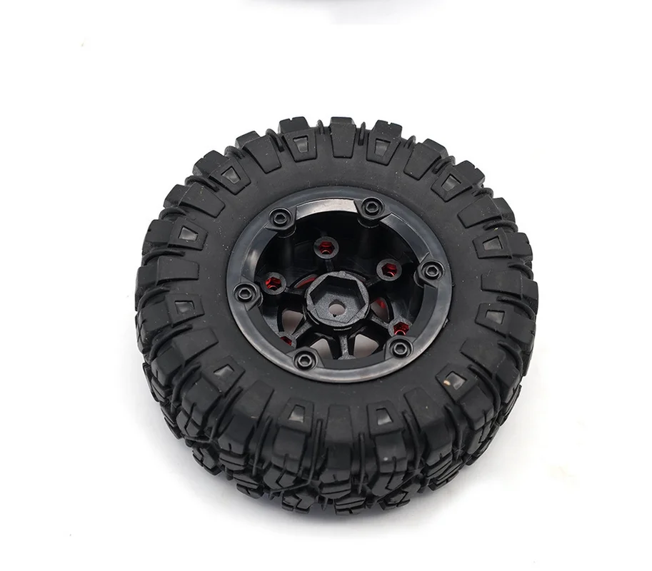 2pcs/set Tyre Tires & Hubs Wheel Rims for 1/12 RC Car Truck Crawler Outer Diameter 100mm RC Rock Crawler Tires Vehicle Tyre