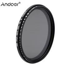 Andoer 67 мм ND Фильтр фейдер нейтральной плотности Регулируемый ND2 до ND400 переменный фильтр для Canon Nikon DSLR камеры