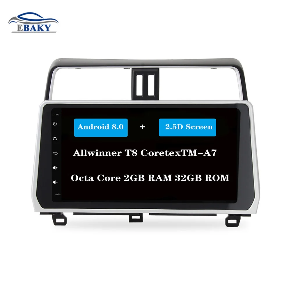 NaviTopia 10 2 дюймовым Octa Core Android 7 1 8 автомобиля DVD gps навигации для Toyota Prado новой 2018 2019