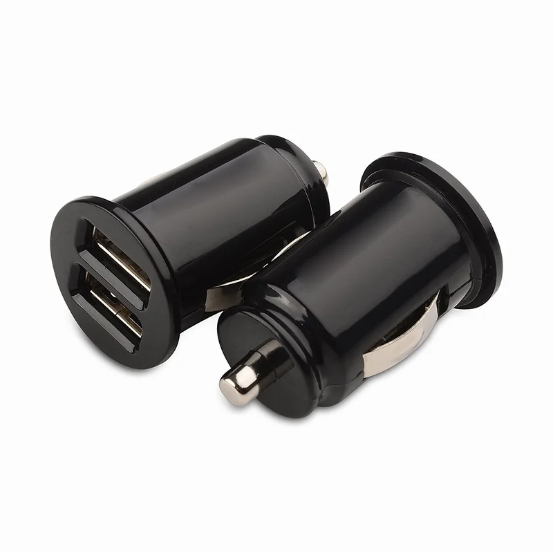 Portefeuille Mini Dual USB Car Charger For iPhone 7 Plus 8 X Xiaomi Redmi 4x Note 4 Samsung Galaxy S8 Mobile Phone Car Cigarette (3)