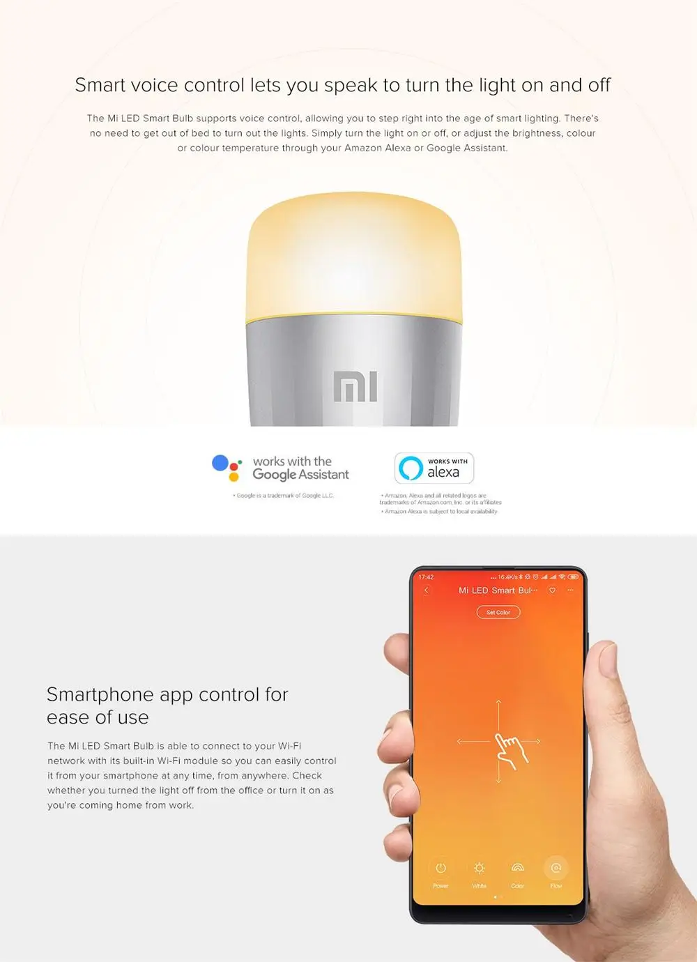 Xiaomi Yeelight смарт-лампочка WIFI RGB E27 9 Вт 220 В Волшебная диммер лампа для Alexa Google Home Mijia APP пульт дистанционного управления поколение 1