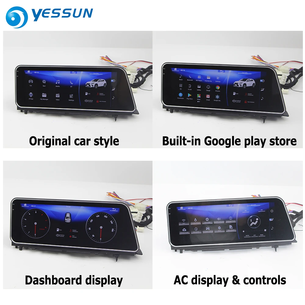 Cheap YESSUN 12.3" For Lexus RX 200t RX200t 2015~2018 Car Android Carplay GPS Navi maps Navigation Player Radio Stereo WiFi no DVD 3