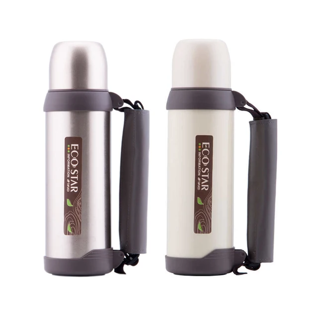 Japan 1000ML stainless steel Double Layer Vacuum Flask Thermos mug Hot