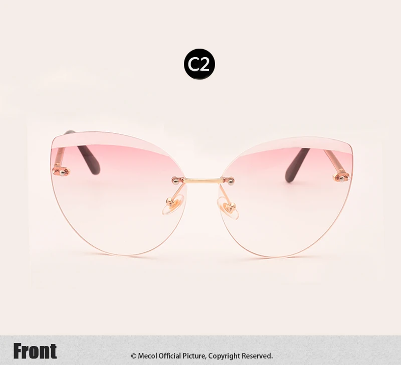 Металлические оправы "кошачий глаз" Для женщин Элитный бренд Бабочка Дизайнер Óculos UV400 Новинка 2017 года зеркало солнцезащитные очки для Для