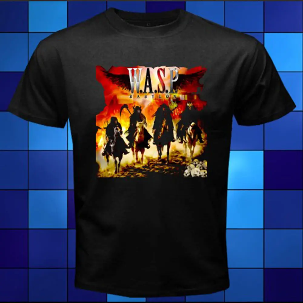 Gildan New WASP W.A.S.P. Babylon Metal Rock Band men t shirtin T