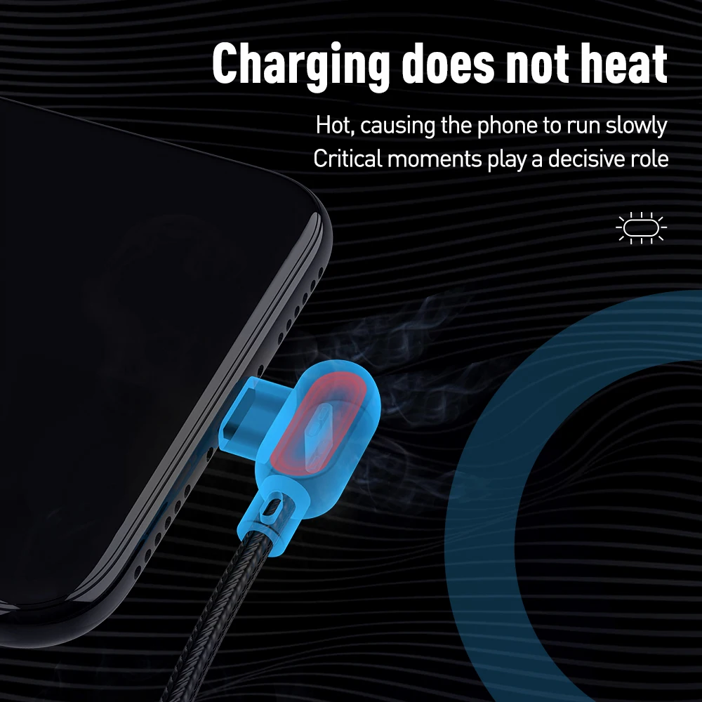 Кабель KEYSION L Type USB C для Samsung A50 A70 A30 S10|Кабели мобильных телефонов| |