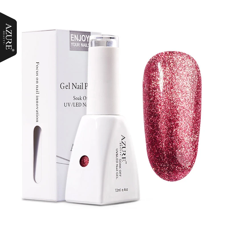 Azure Beauty Platinum Nail Polish Super Shine Glitter Diamond Platinum Golden Manicure Soak Off UV Gel Polish Lacquer Varnishes