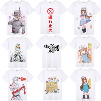 

Costumebuy Cells at Work Erythrocite Red Blood Cell White Cell Platelet Cosplay T-shirt T Shirt Short Sleeve Tops Tees Unisex