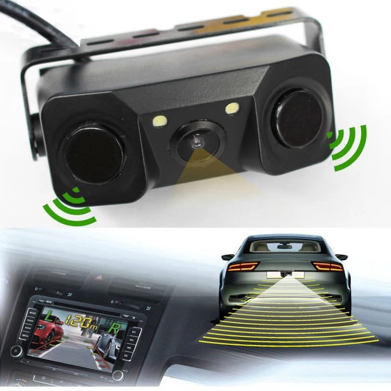 New-Car-Video-Parking-Camera-Sensor-Rear-view-camera-2-Sensors-Indic 654