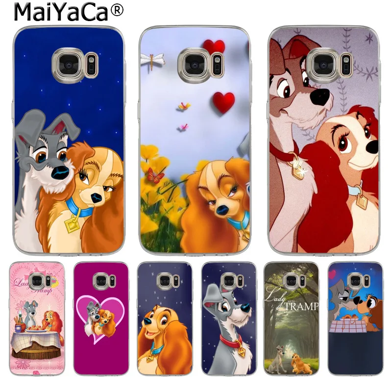 MaiYaCa Cartoon dog Lady and Tramp fashion Phone cases