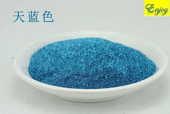 

Normal Series Sky Blue Glitter pigment Powder for nail art,Flash Cosmetic Eye shadow material DIY Nail Art Decoration, 500g/bag