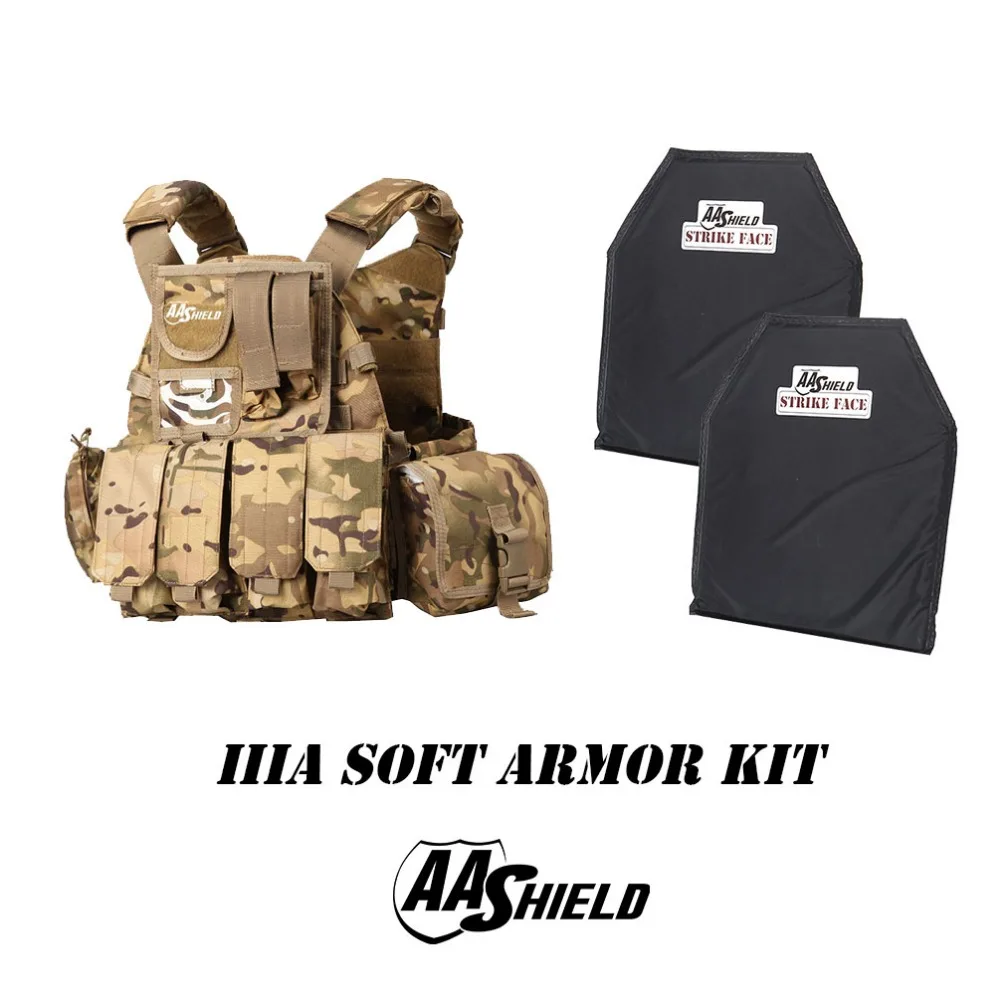 

AA Shield Molle 6094 Style Military Tactical Vest Lvl IIIA Soft Armor Kit/MC