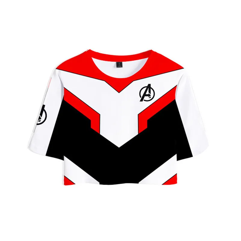 Avengers Endgame Quantum Realm Captain America T-shirt Cosplay Costume Shorts Superhero Iron Man Sports Suit Adult Men Women