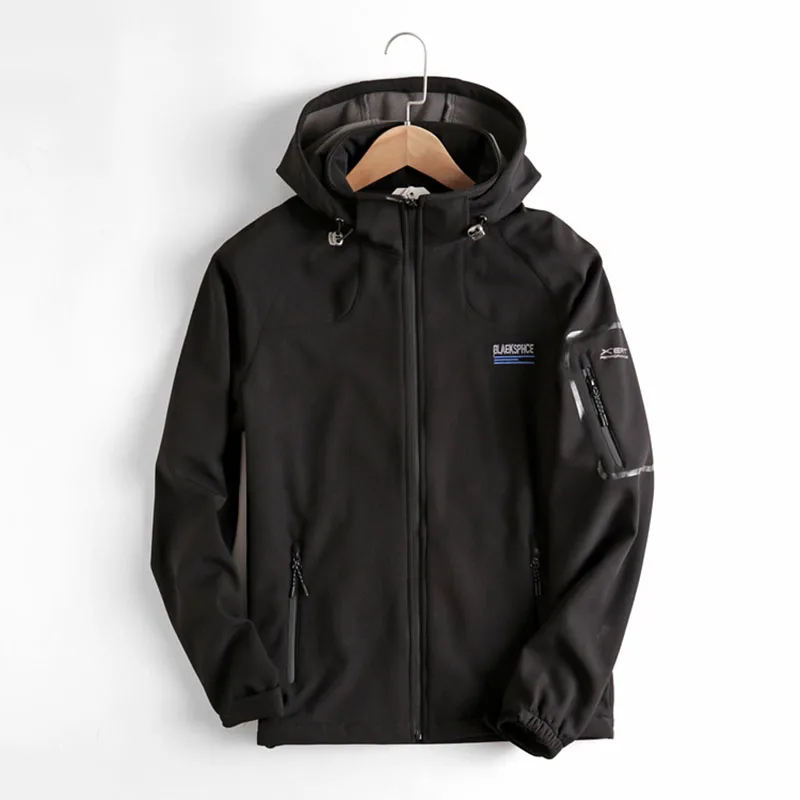 2019 Outdoor Quick dry Waterproof Windbreaker Soft-shell Jackets Male Outdoor Sports Warm Coats Mountain Climbing Hiking Jacket