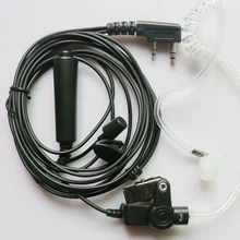 50 шт. пулевидный колпачок Тайное Акустическая Воздушная трубка Динамик гарнитуры W/PTT для Kenwood TK TH TK-308 TK-208 TK-3107 TK-3207 двухстороннее радио