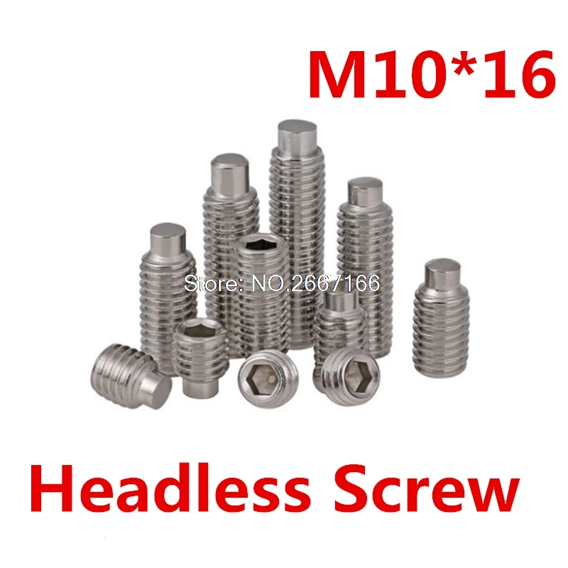 10 шт M10 * 16 из нержавеющей стали 304 DIN915 Srandard Выпуклые Головы Разъем Plug Установить