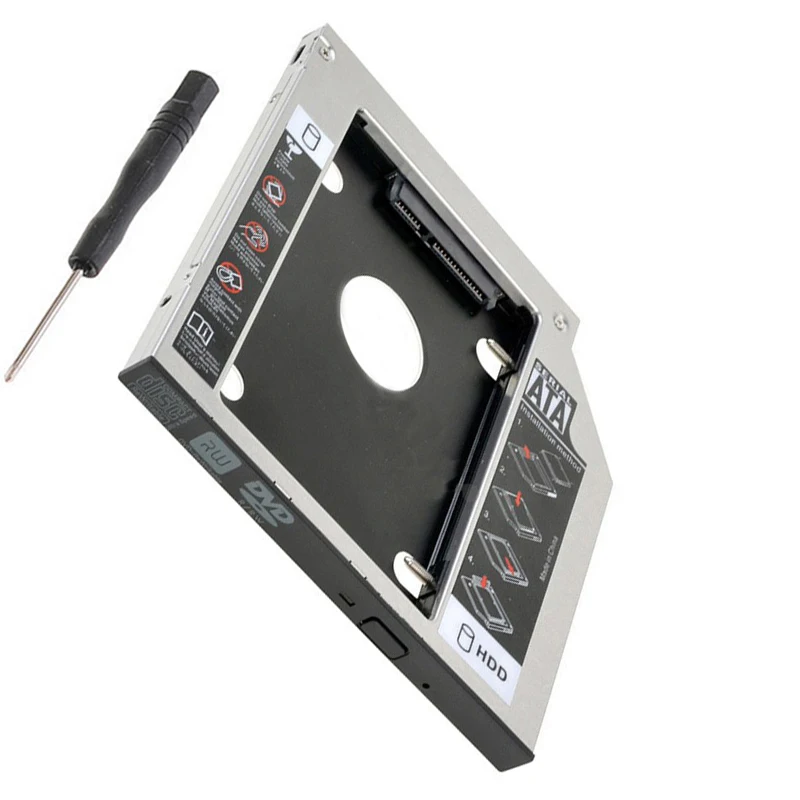 2.5 &quotУниверсальный SATA 2nd диск SSD жесткий Caddy Bay адаптер для ноутбука Toshiba Satellite L730 L735