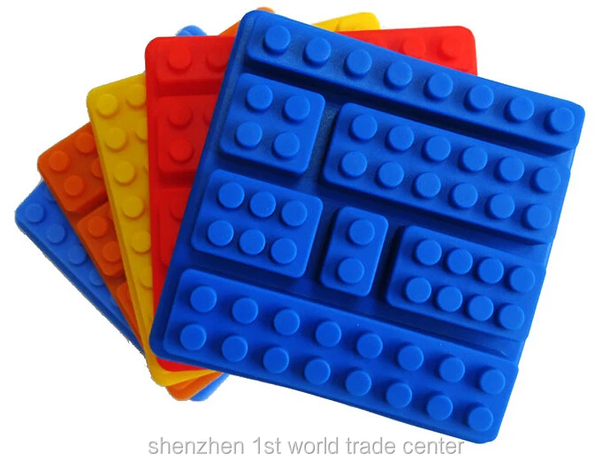 100 pcs/lot Blocks Ice Cube Trays Mold legoes Block Brick Building Shape square and rectangle | Дом и сад