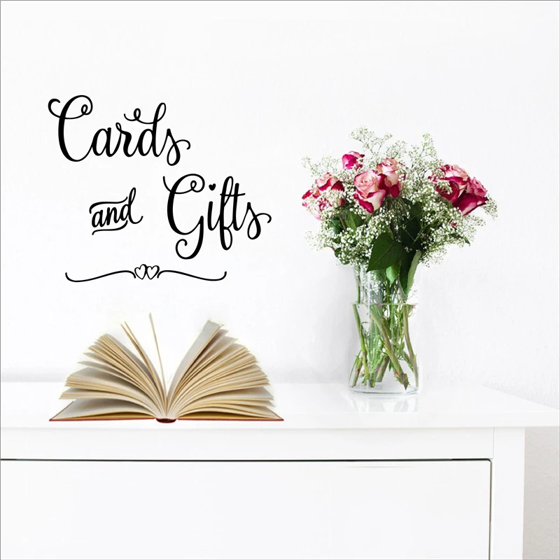 Cards and Gifts wall sticker