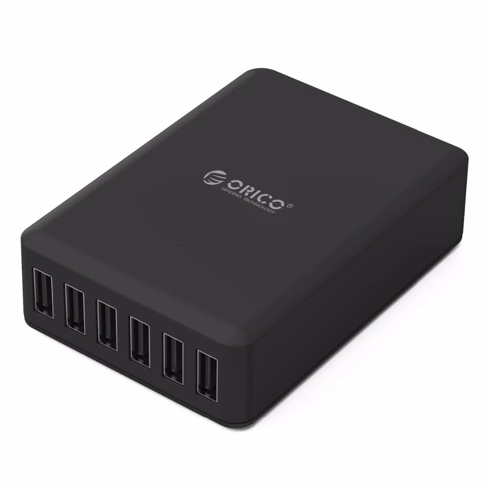 ORICO DCAP USB зарядное устройство 5 в 2,4 А 6 портов 50 вт универсальное настольное зарядное устройство для samsung Galaxy S7/S6/Edge, LG, Xiaomi, iPhone