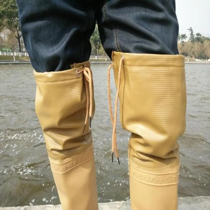 Рыбацкие сапоги ботфорты 60 см для рыбалки из водонепроницаемой трикотажной