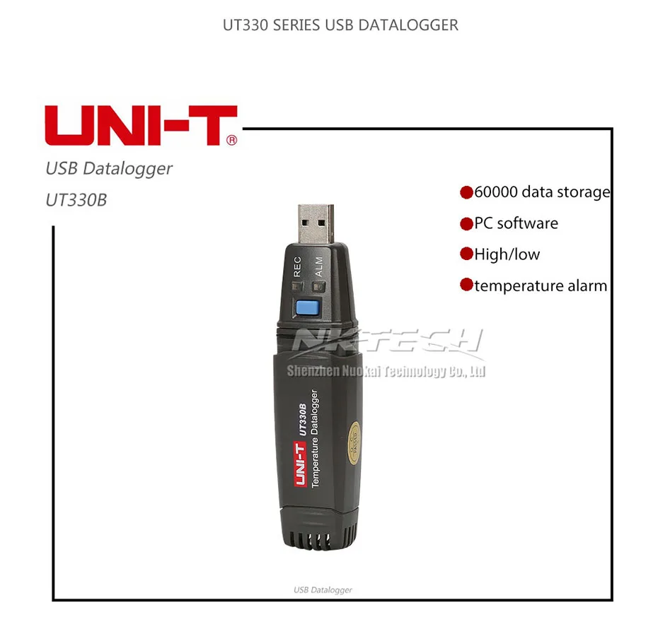 UNI-T USB регистратор данных 60 к регистратор данных запись влажности температура термометр UT330A UT330B UT330C мини ПК Подключение метр