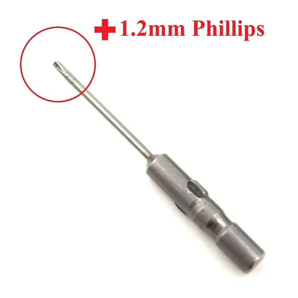 1 шт. 2,0 мм 1,5 мм 1,2 мм Phillips электрическая отвертка Сменная головка для 800 электрических инструментов - Цвет: 1.2mm Phillips
