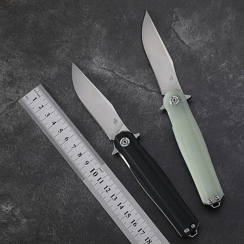 

CH3505 G10 handle pocket knife D2 steel blade ball bearing roll folding cutlery outdoor camping self-defense hunting tool EDC