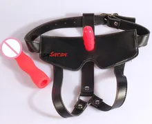SMSPADE Multi-function bondage strap on dildo gag, fake penis dildo strapons, strap on dildo harness pants for women sex toy