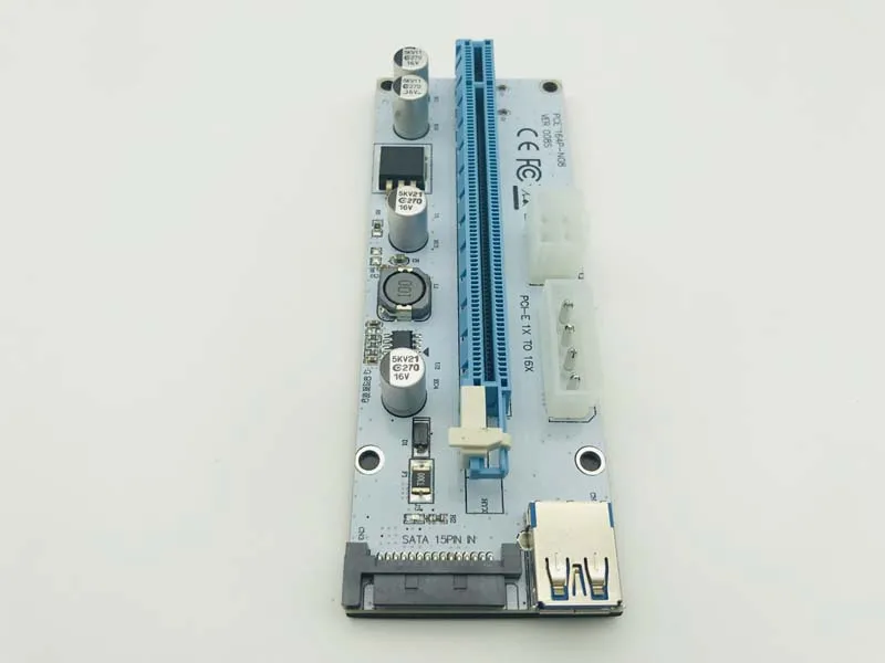 60 см PCIe ЭКСПРЕСС Riser VER008S 3in1 SATA 4Pin 6Pin мощность USB 3,0 PCI-E 1x к 16x переходная карта PCI-E карты для BTC Antminer добыча шахтер