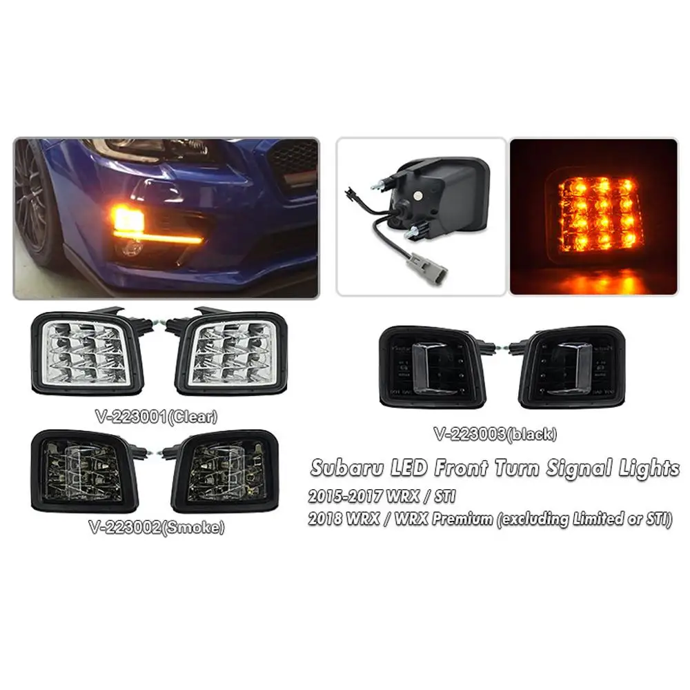 

Subaru LED Front Turn Signal Lights for 2015-2017 WRX/STI,2018 WRX/XRW Premium